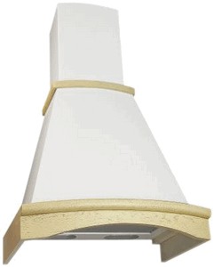 Вытяжка Elikor Ротонда 60П-650-П3Л (бежевый/дуб белый патина серебро)