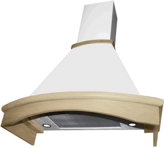 Вытяжка Elikor Ротонда 90П-650-П3Д (бежевый/дуб неокрашеный)