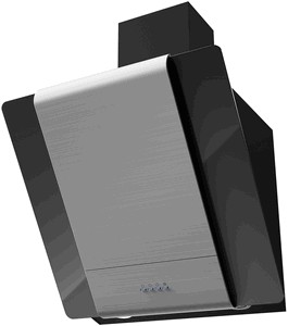 Вытяжка Krona TALLI 600 inox/black glass 3P