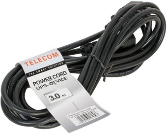 Кабель Telecom TP020-IEC320-C13/C14-3.0-BK