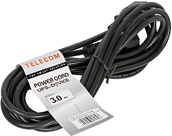 Кабель Telecom TP020-IEC320-C13/C14-3.0-BK