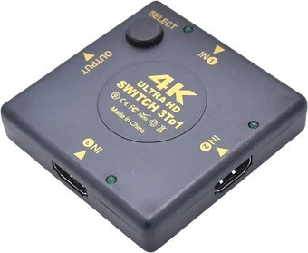 Переключатель USBTOP 3x1 HDMI UltraHD 4K 3D