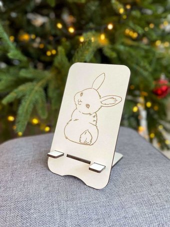 Подставка Lazer_bobr Кролик с хвостиком