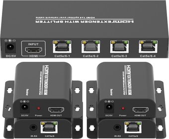 Разветвитель USBTOP HDMI 1x4 FullHD 1080p до 60 метров RJ45 UTP