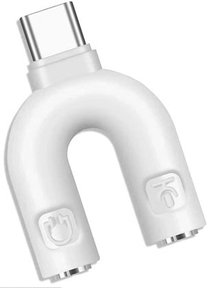 Адаптер USBTOP USB Type-C - 2x jack 3.5 мм