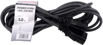 Кабель Telecom TP020-IEC320-C13/C14-5.0-BK