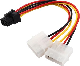 Кабель USBTOP 2х Molex – 6pin