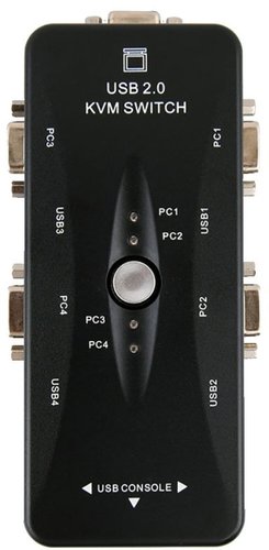 KVM переключатель USBTOP 4x USB2.0 / VGA