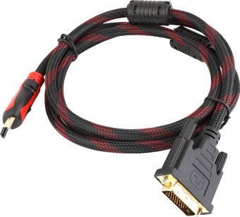 Кабель USBTOP HDMI – DVI-D 10 м в тканевой оплетке