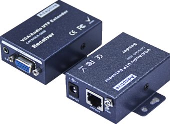 Удлинитель USBTOP VGA на 300 м по витой паре RJ45, комплект
