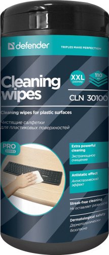 Влажные салфетки Defender CLN 30100 Pro