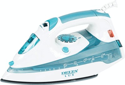 Утюг Delta Lux DL-710 (белый/голубой)