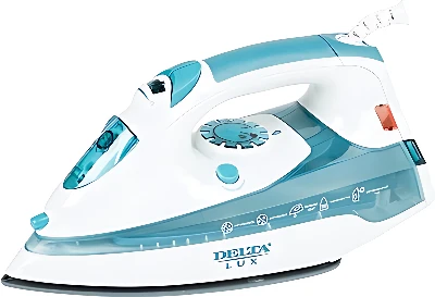 Утюг Delta Lux DL-710 (белый/голубой)