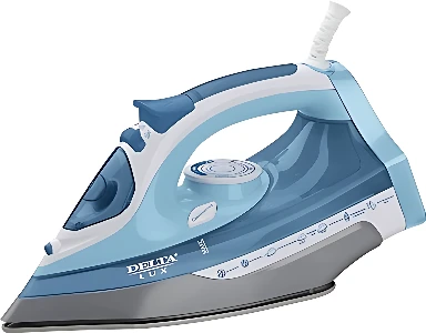 Утюг Delta Lux DL-712 (белый/голубой)